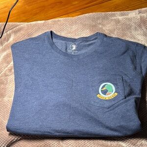 Duck Head Navy Tee with Logo Patch